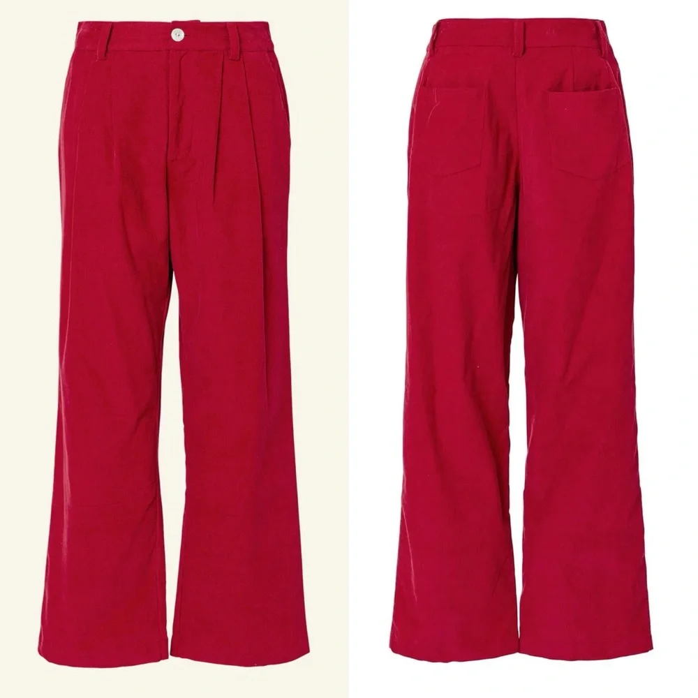 NWT Alix of Bohemia Eliot Ruby Corduroy Pant